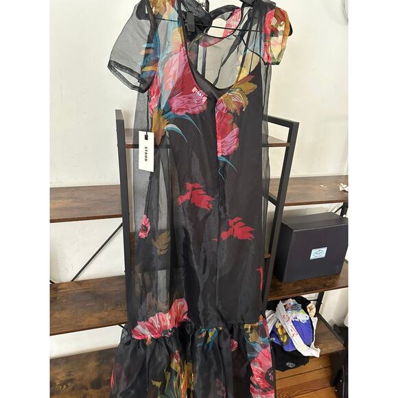 STAUD Calluna Maxi Dress First Bloom Night S - Picture 2 of 4